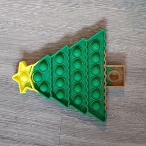 🎄⛄POPIT🎁GLITTER CHRISTMAS🎄& BLUE ORNAMENT FIDGET BUBBLE